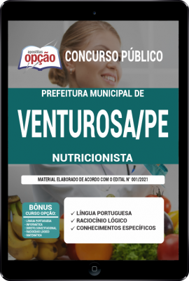 Apostila Prefeitura de Venturosa - PE em PDF - Nutricionista