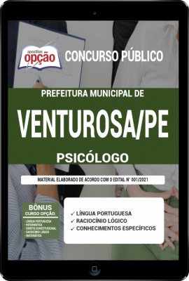 Apostila Prefeitura de Venturosa - PE em PDF - Psicólogo