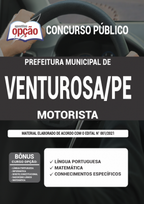 Apostila Prefeitura de Venturosa - PE - Motorista