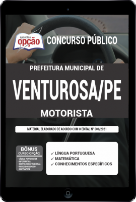 Apostila Prefeitura de Venturosa - PE em PDF - Motorista