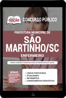 Apostila Prefeitura de São Martinho - SC em PDF - Enfermeiro