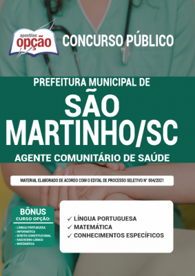 Apostila Prefeitura de São Martinho - SC - Agente Comunitário de Saúde