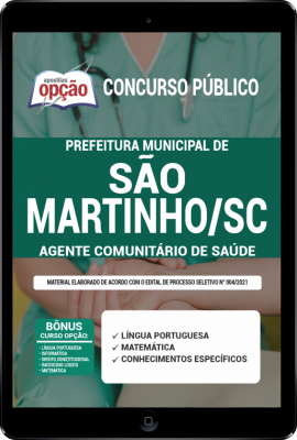 Apostila Prefeitura de São Martinho - SC PDF - Agente Comunitário de Saúde