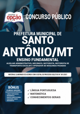 Apostila Prefeitura de Santo Antônio do Leste - MT - Ensino Fundamental