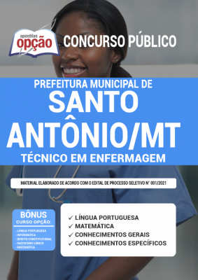 Apostila Prefeitura de Santo Antônio do Leste - MT - Técnico de Enfermagem