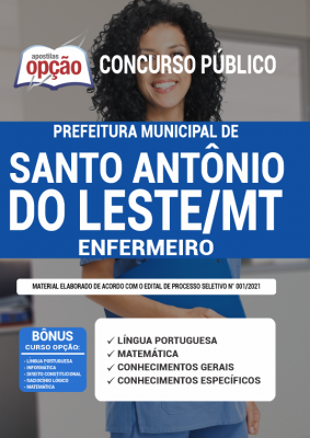 Apostila Prefeitura de Santo Antônio do Leste - MT - Enfermeiro