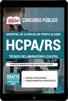 Apostila HCPA-RS em PDF - Técnico de Laboratório (Coleta)