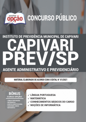 Apostila Capivari Prev - SP - Agente Administrativo e Previdênciário