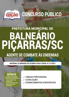 Apostila Prefeitura de Balneário Piçarras - SC - Agente de Combate às Endemias