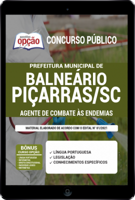 Apostila Prefeitura de Balneário Piçarras - SC em PDF - Agente de Combate às Endemias