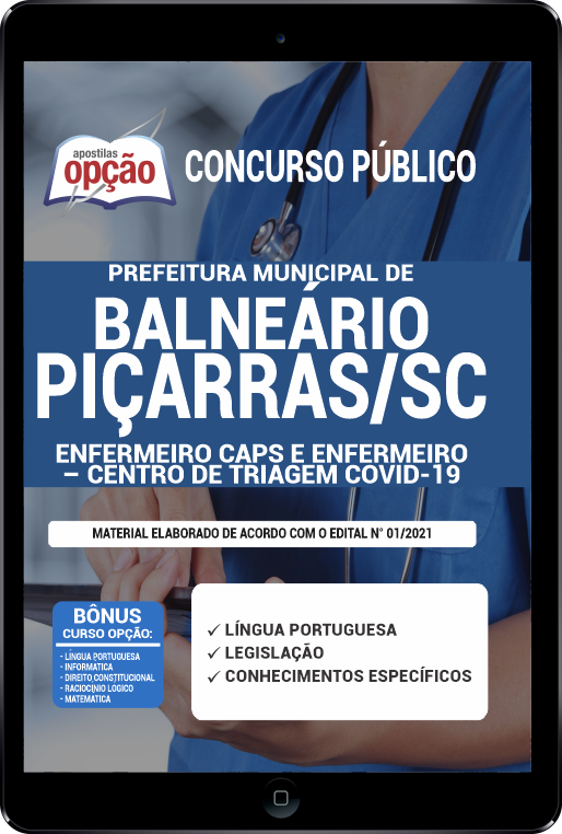 Apostila Pref Balneário Piçarras - SC PDF Enfermeiro 2021