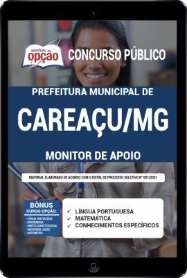 Apostila Prefeitura de Careaçu - MG em PDF - Monitor de Apoio