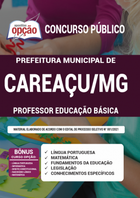 Apostila Prefeitura de Careaçu - MG- Professor Educação Básica