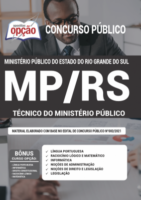 Apostila MP-RS - Técnico do Ministério Público
