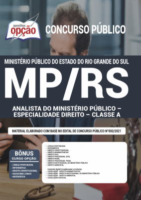 Apostila MP-RS - Analista do Ministério Público – Especialidade Direito – Classe A