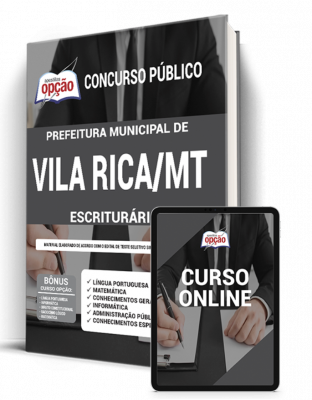 Apostila Prefeitura de Vila Rica - MT - Escriturário