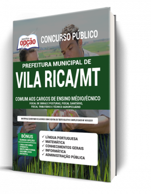 Apostila Prefeitura de Vila Rica - MT - Comum aos Cargos de Ensino Médio/Técnico