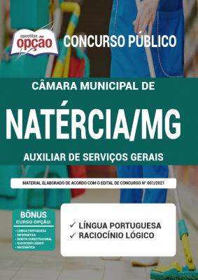 Apostila Câmara de Natércia - MG - Auxiliar de Serviços Gerais