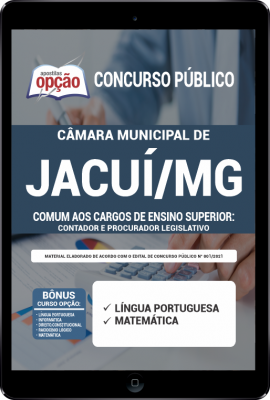 Apostila Câmara de Jacuí - MG em PDF - Comum aos Cargos de Ensino Superior