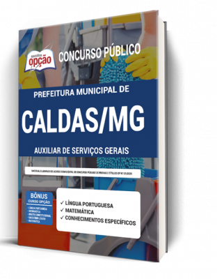 Apostila Prefeitura de Caldas - MG - Auxiliar de Serviços Gerais