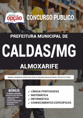 Apostila Prefeitura de Caldas - MG - Almoxarife