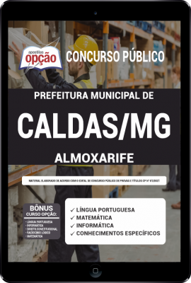 Apostila Prefeitura de Caldas - MG em PDF - Almoxarife