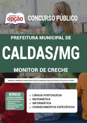 Apostila Prefeitura de Caldas - MG - Monitor de Creche