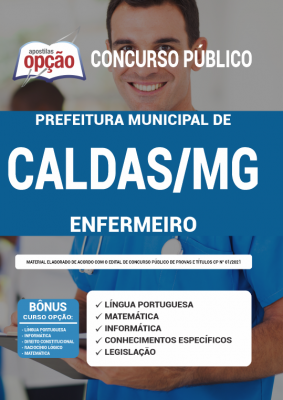 Apostila Prefeitura de Caldas - MG - Enfermeiro