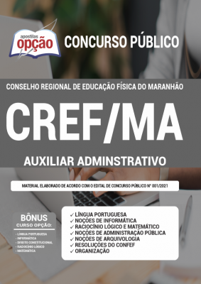 Apostila CREF-MA - Auxiliar Administrativo