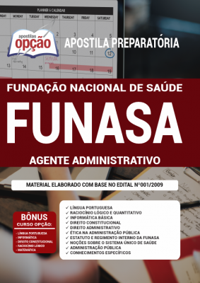 Apostila FUNASA - Agente Administrativo