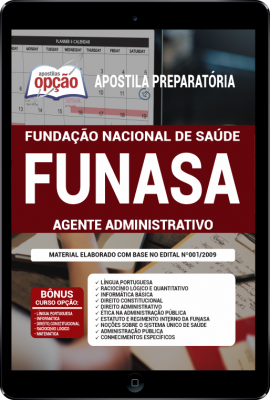 Apostila FUNASA em PDF - Agente Administrativo