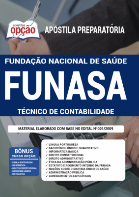 Apostila FUNASA - Técnico de Contabilidade