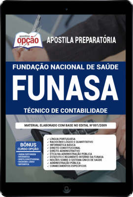 Apostila FUNASA em PDF - Técnico de Contabilidade
