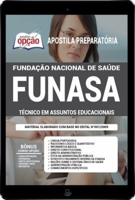 Apostila FUNASA em PDF - Técnico em Assuntos Educacionais