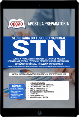 Apostila STN em PDF - Comum a todas as Especialidades do Cargo de Analista de Finanças e Controle