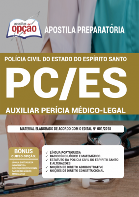 Apostila PC-ES - Auxiliar Perícia Médico-Legal