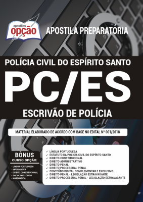 Apostila PC-ES - Escrivão de Polícia