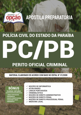 Apostila PC-PB - Perito Oficial Criminal