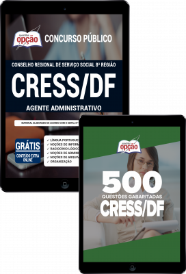 Combo Digital CRESS-DF em PDF Agente Administrativo (Apostila Digital + E-book Questões)