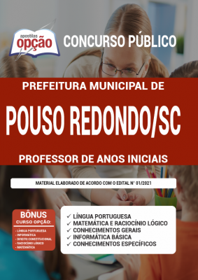 Apostila Prefeitura de Pouso Redondo - SC - Professor de Anos Iniciais