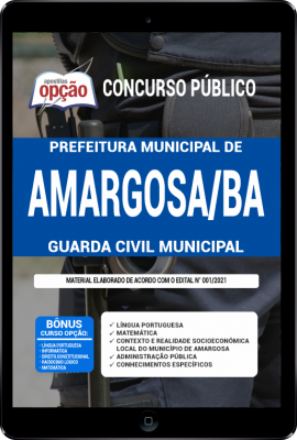 Apostila Prefeitura de Amargosa - BA em PDF - Guarda Civil Municipal