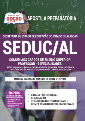 Apostila SEDUC-AL - Comum aos Cargos de Ensino Superior