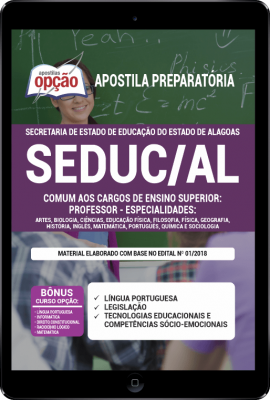 Apostila SEDUC-AL em PDF - Comum aos Cargos de Ensino Superior