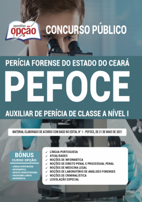 Apostila PEFOCE - Auxiliar de Perícia de Classe A Nível I