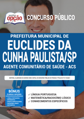 Apostila Prefeitura de Euclides da Cunha Paulista - SP - Agente Comunitário de Saúde - ACS