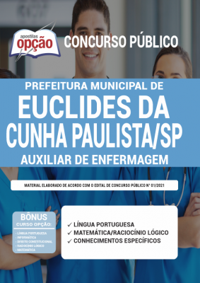 Apostila Prefeitura de Euclides - SP - Auxiliar de Enfermagem