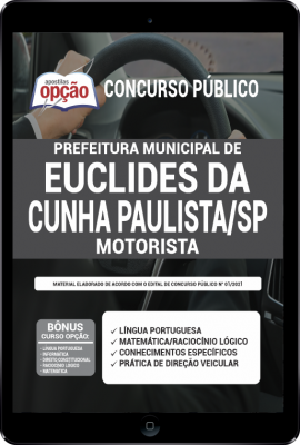 Apostila Prefeitura de Euclides da Cunha - SP em PDF - Motorista