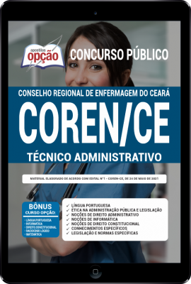 Apostila COREN-CE em PDF - Técnico Administrativo