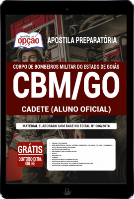 Apostila CBM-GO em PDF - Cadete (Aluno Oficial)