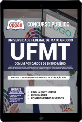 Apostila UFMT-MT em PDF - Comum aos Cargos de Ensino Médio